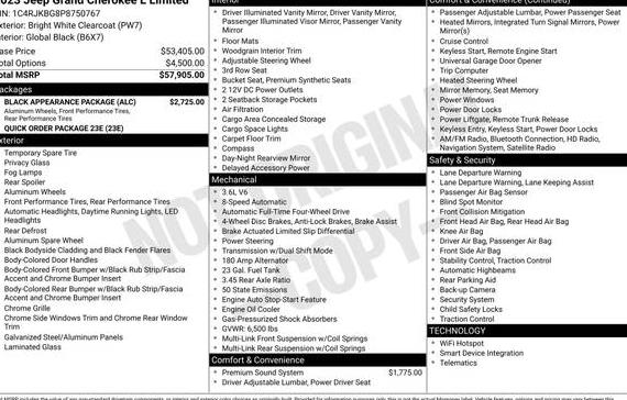 JEEP GRAND CHEROKEE 2023 1C4RJKBG8P8750767 image